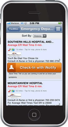iNotify on iPhone