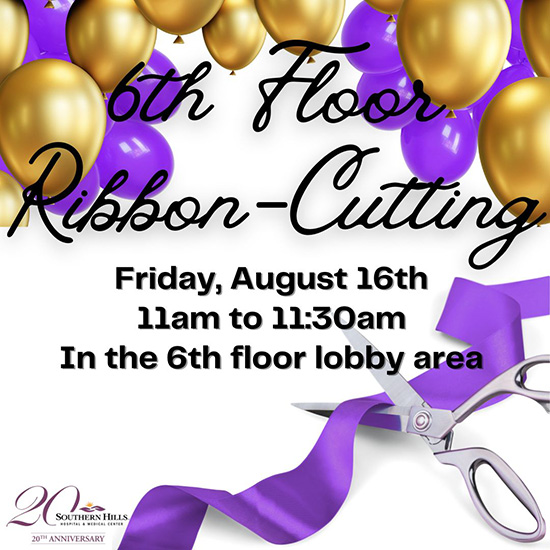 6th Floor Ribbon-Cutting - August 16th, 11am to 11:30am - In the 6th floor lobby area